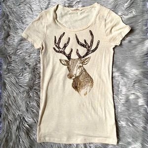 J crew beaded deer top